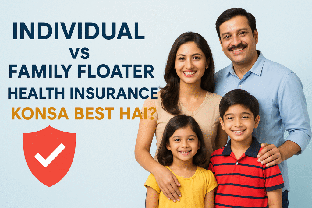 Individual vs Family Floater Health Insurance Hindi Me Samjhaaya Gaya Diagram